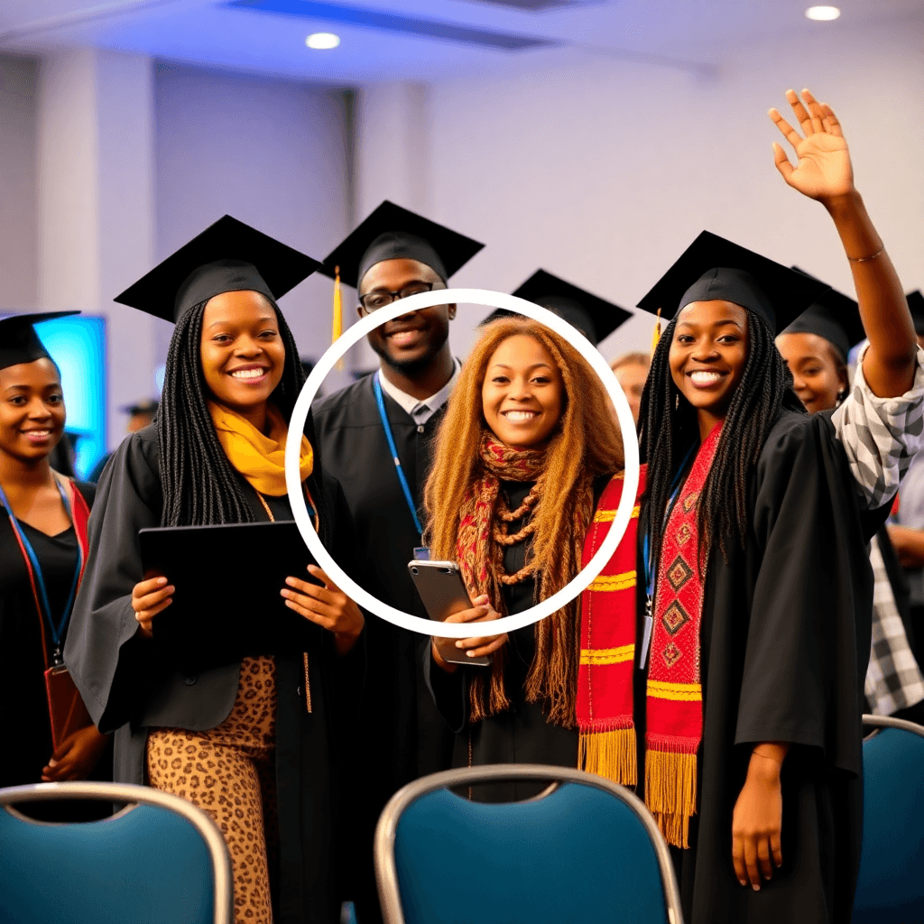 video thumbnail of coding bootcamp graduation ceremony with happy African students